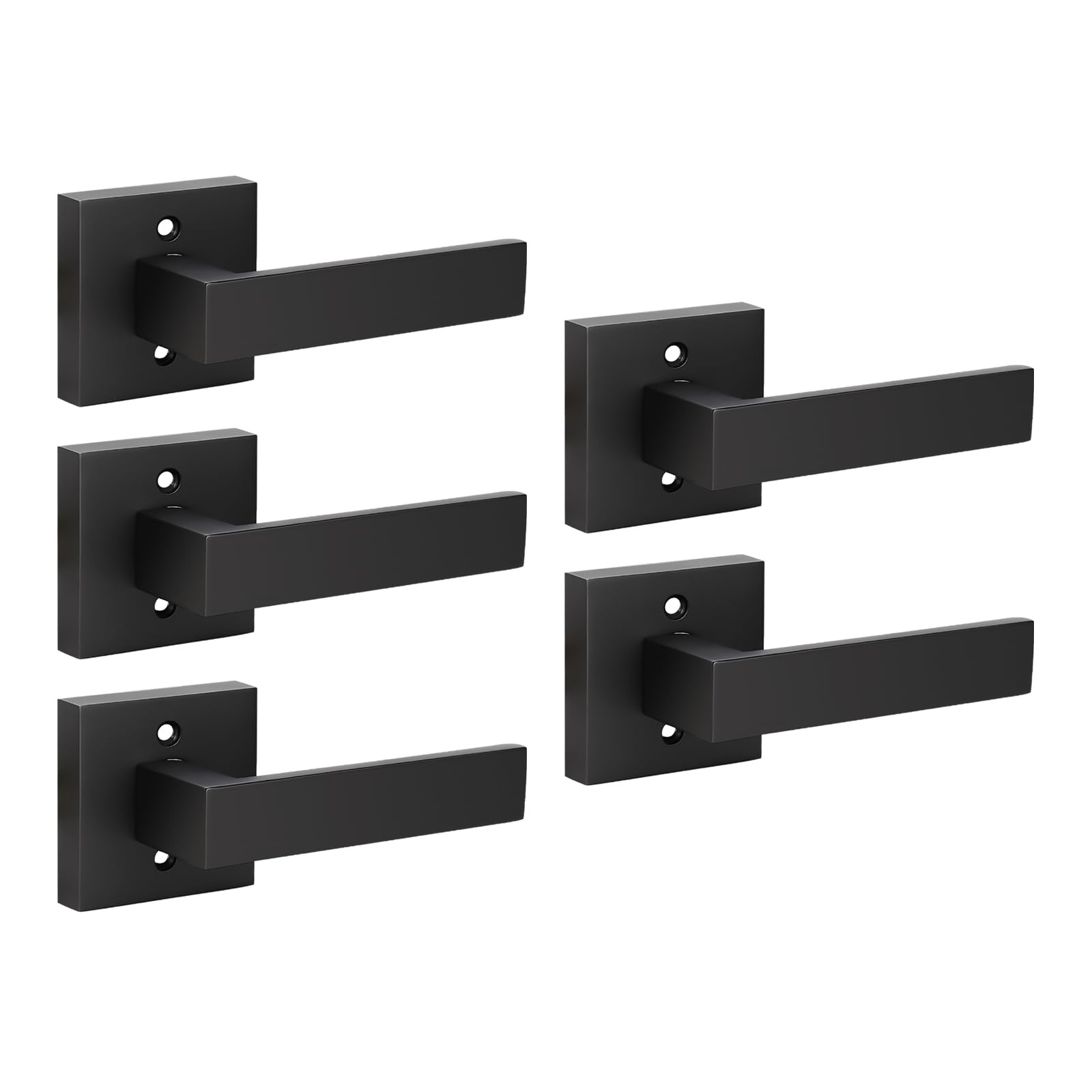 Brushed Nickel Keyed Door Handles - Secure & Stylish -18