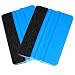 Produktbild Woboren Qualität Filzkante Andrückrakel 4.96 Zoll für Auto-Vinyl Scraper Aufkleber Applikator Werkzeug mit schwarzem Stoff Filzkante - Blau PP Scraper (2 Stück)