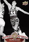Jerry West basketball card (West Virginia Mountaineers) 2010 Upper Deck World Sports #11