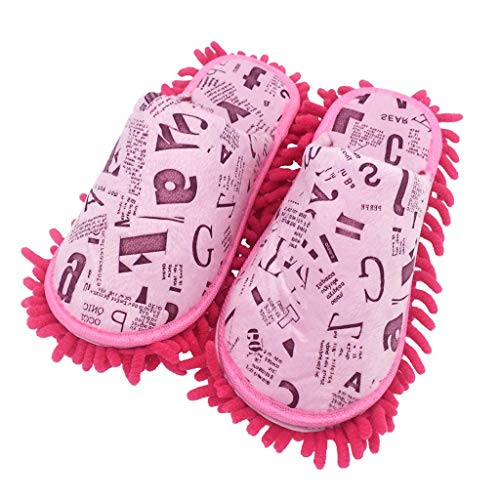 Image of Selric Super Chenille Microfiber Washable Mop Slippers Shoes, Detachable Mopping Shoes, Floor Dust Dirt Hair Cleaner, Multi-sizes Multi-Colors Available