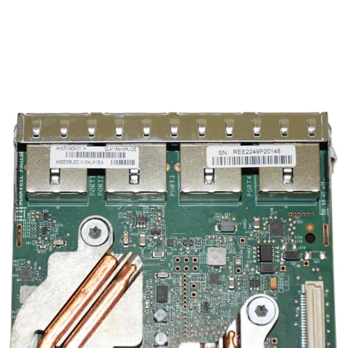 Tarjeta de red Dell X1TD1 QLogic FastLinQ QL41164 CNA para servidores PowerEdge 13.a y 14.a generación, 4 puertos RJ45 miniatura 7