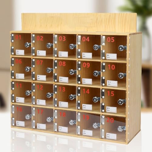 Armoire de rangement sécurisée avec porte acrylique et clés pour téléphones