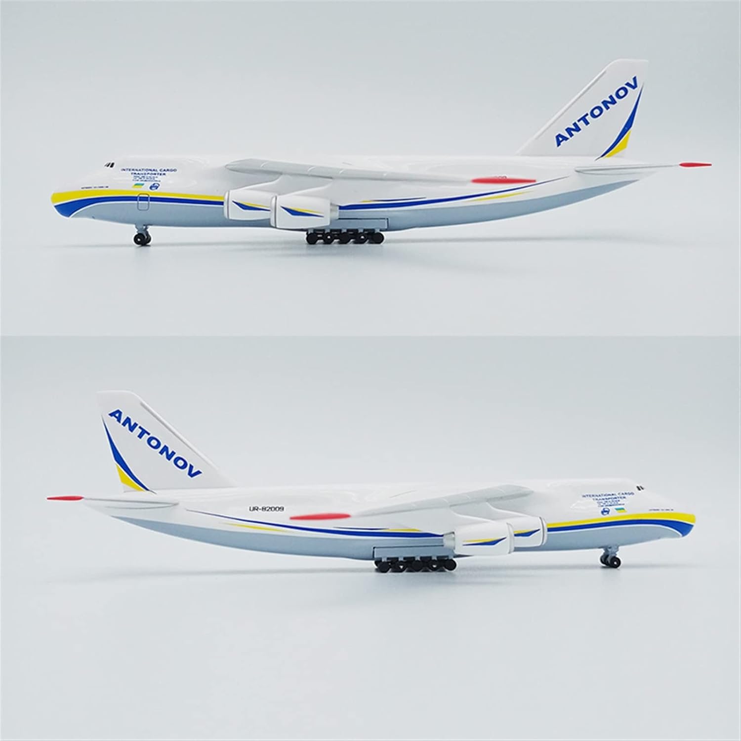 ANA、C-3POジェットの模型 飛行機の模型をコピー 1/400 スケール An-124 ソビエトアントノフ輸送機ダイカストモデル航空機プレハブ航空機 絶妙なギフト