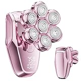 MALEGEBAZ Electric Razors for Women - 7D Electric Shaver for Women, IPX8 Waterproof with USB-C Fast Charge, LED Display, 2 Speeds & Magnetic Heads,Raspberry Sorbet