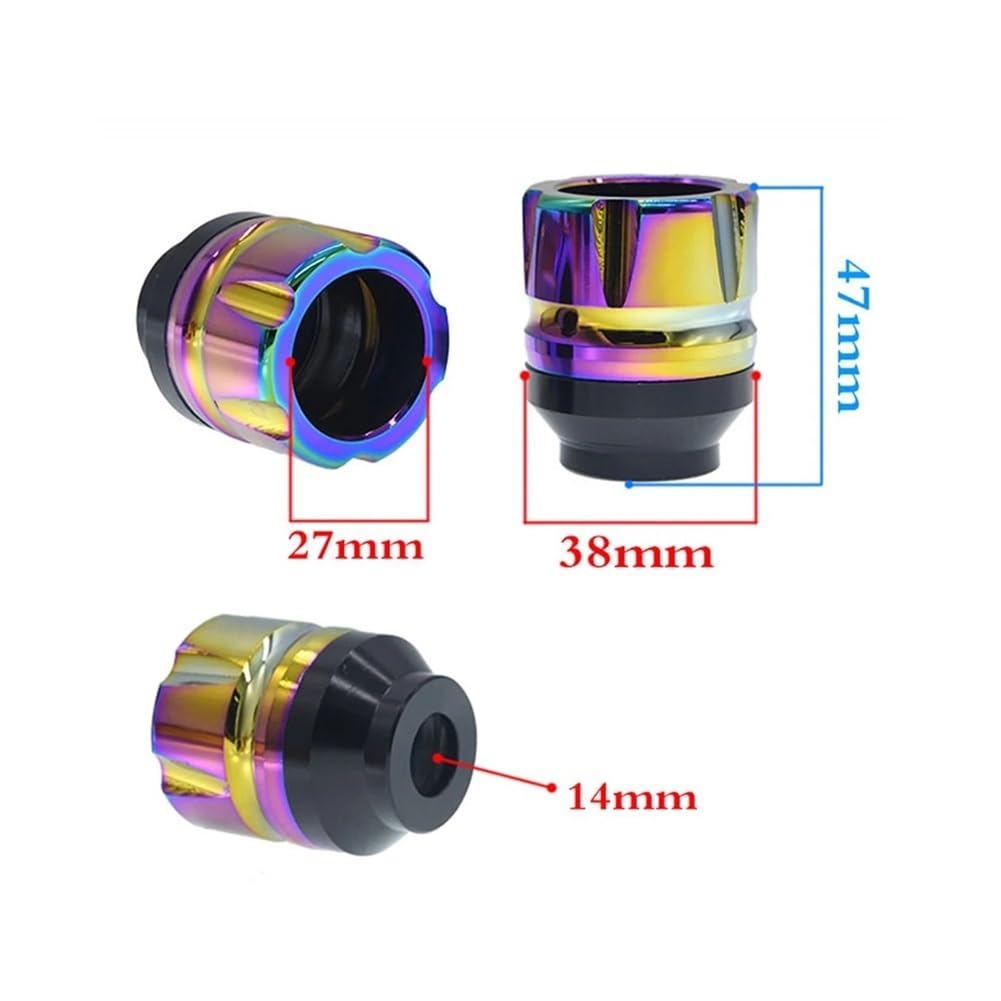 Moto Tamponi Paratelaio 2 Pezzi Slider Telaio In Alluminio Forcella Anteriore Protezione Anti-caduta In Fibra Di Carbonio Per Moto E Scooter