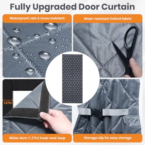 Gociean Magnetic RV Insulated Door Cover for Winter, Size 33'' x 75'' by Gociean - Used condition - Image 7