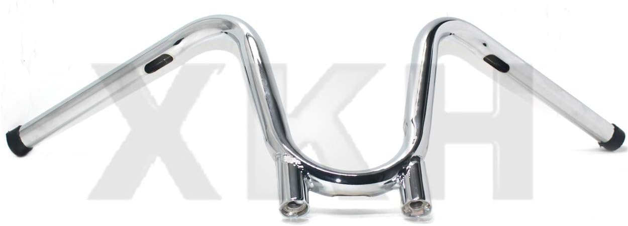 XKMT-1" Bootlegger Handlebar cut out Compatible With sportster dyna chopper bobber ape 82-up Chrome [B07LFM8LJW]
