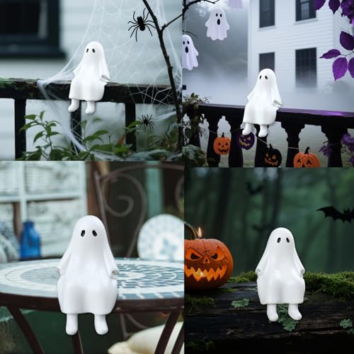 Figurita decorativa fantasma para jardín y macetas miniatura 6