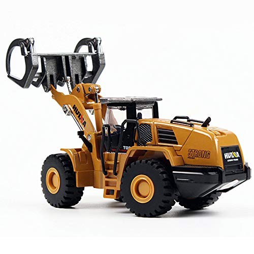 Gemini&Genius Construction Vehicle Toys Timber Grab Truck Heavy Metal 1/50 Scale Wooden/Building Materials Grab Vehicle Engineering Alloy Models Toys Gift Collection And Decoration For Kids #TOP3