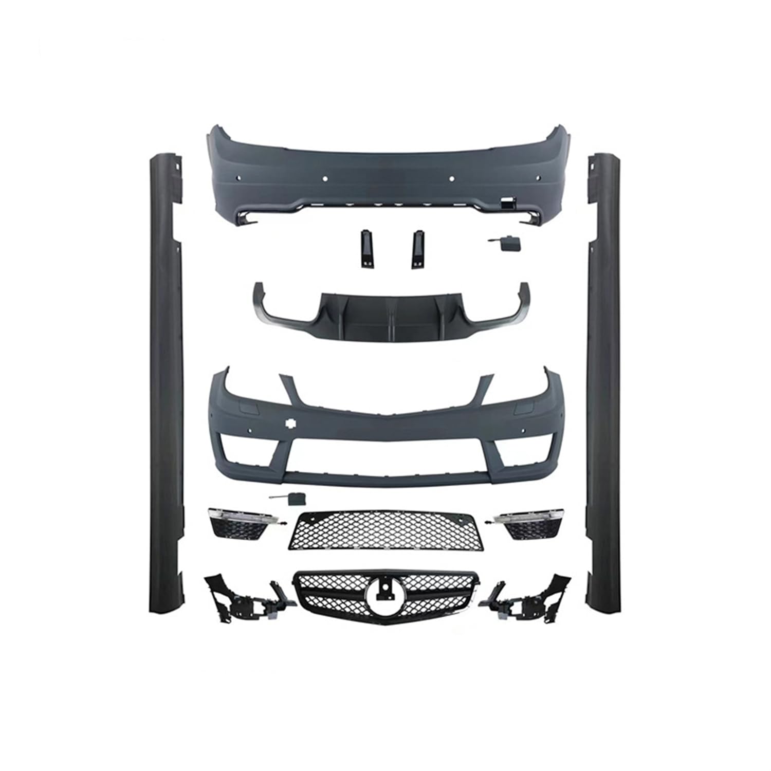 Diffuseur arrière Mercedes W204 C63 AMG en finition apprêtée haute précision