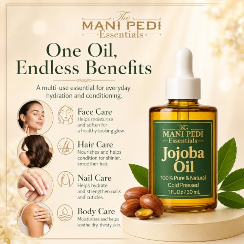 Image of TMPE Jojoba Oil for Hair Growth, Skin Glow & Nail Health | 100% Pure & Cold Pressed | Deep Hydration with Vitamin E - 30ml