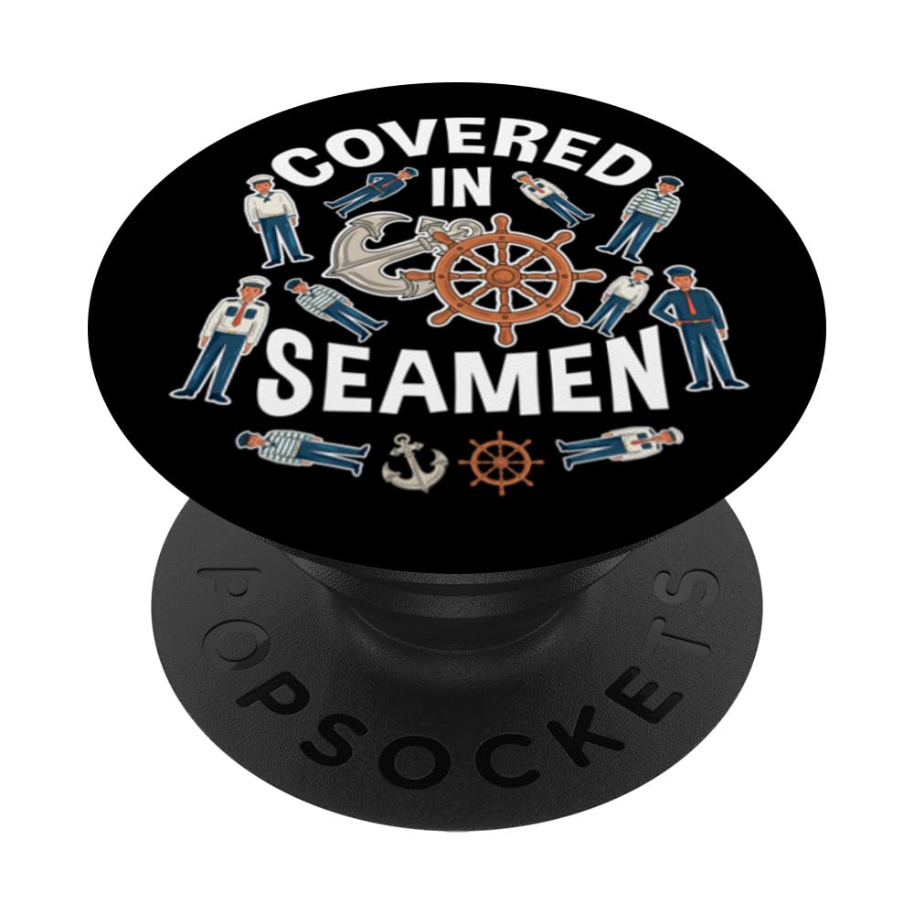 Adult Funny Humour Covered with Sailors PopSockets Adhesive PopGrip, Black