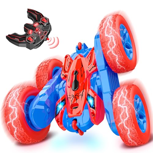 JovialToyz RC Cars Toys for Boys Ages 3-8 Kids Remote Control Stunt Car Toy Gifts for 4 5 6 7 8 9 10 Year Old Boy Girl Birthday Gift 360° Flip 4WD Car for Boys Age 4-6 5-7