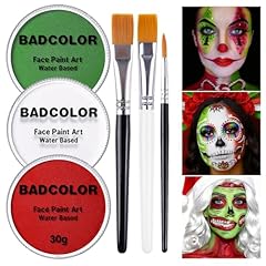 Green+White+Red+3Pcs Brushes