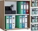 Produktbild VCM Aktenregal Bücherregal Regal Standregal Büroregal Ordnerregal Schrank Lona 2-Fach Sonoma-Eiche
