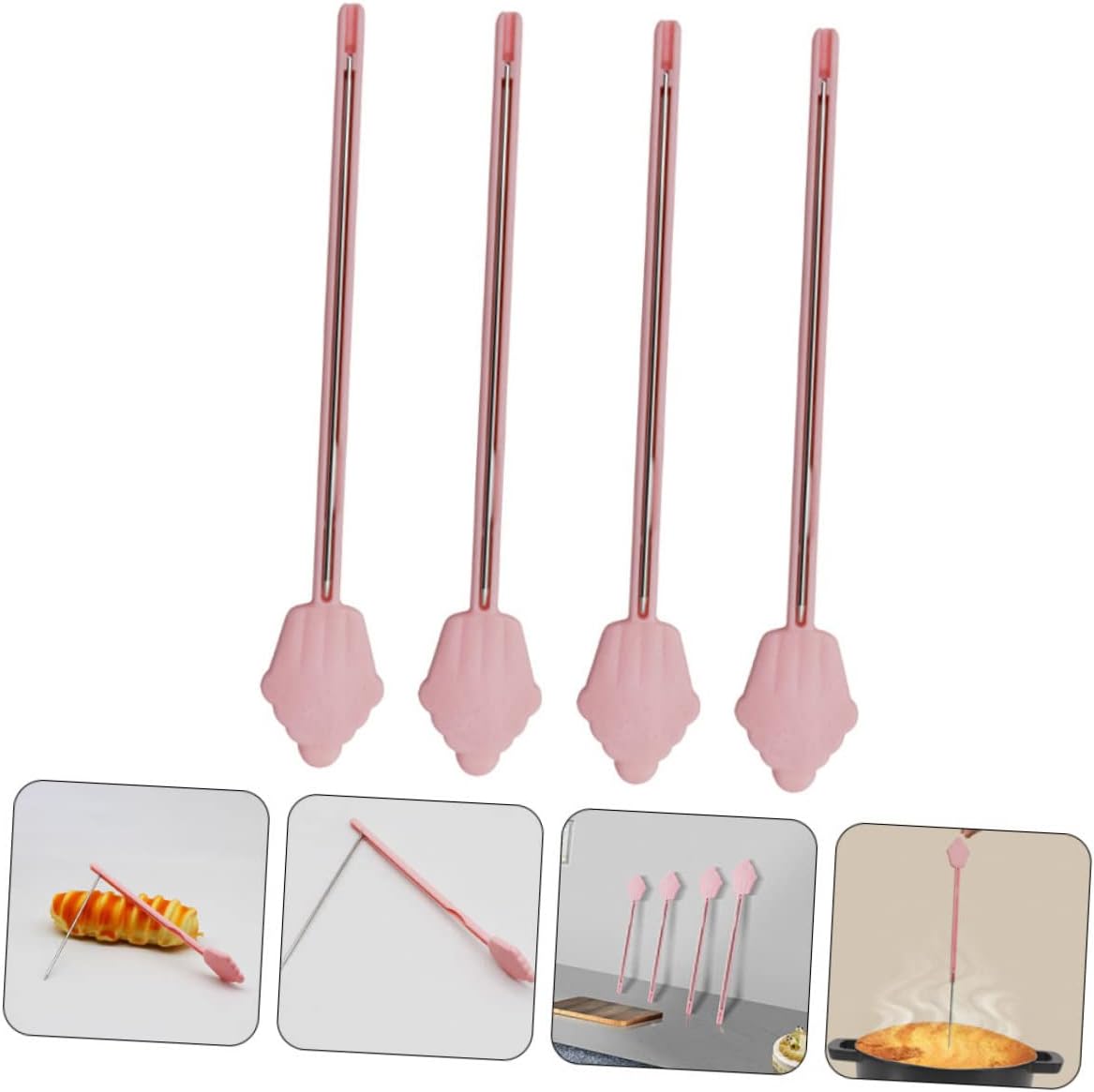 4pcs Stainless Steel Reusable Baking Needles