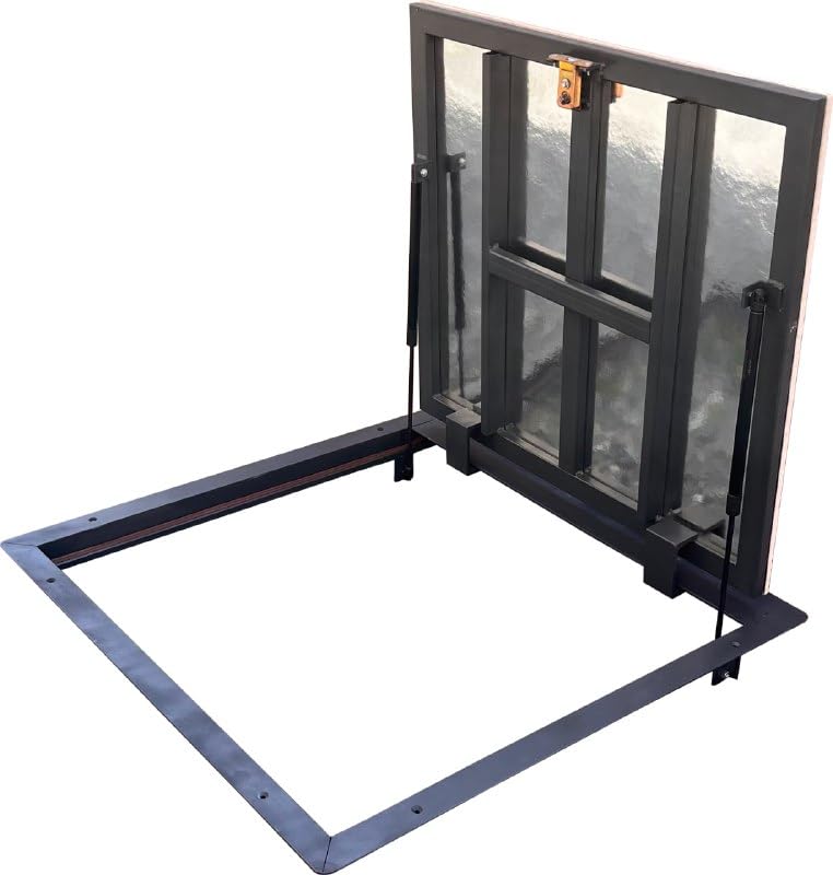 Trampilla Para el Suelo 800 mm x 800 mm - Trampilla de Suelo - Tapa de Pozo - Pozo de Inspección - Las Juntas Especiales Protegen Contra la Humedad y Los Olores Extraños