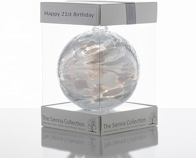 Happy 21st Birthday Gift - 10cm Friendship Ball Diamond