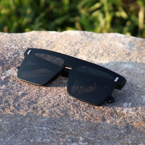 Sunglasses for Men Women Rimless Oversized Sun Glasses for Outdoors4