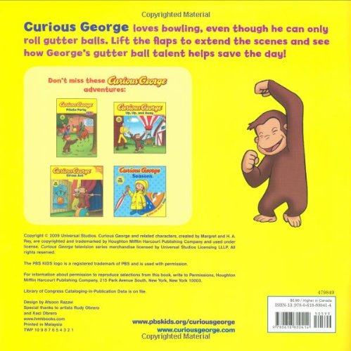 image for Clarion Curious George Goes Bowling Lift-the-Flap: A Playful Lift-the-
