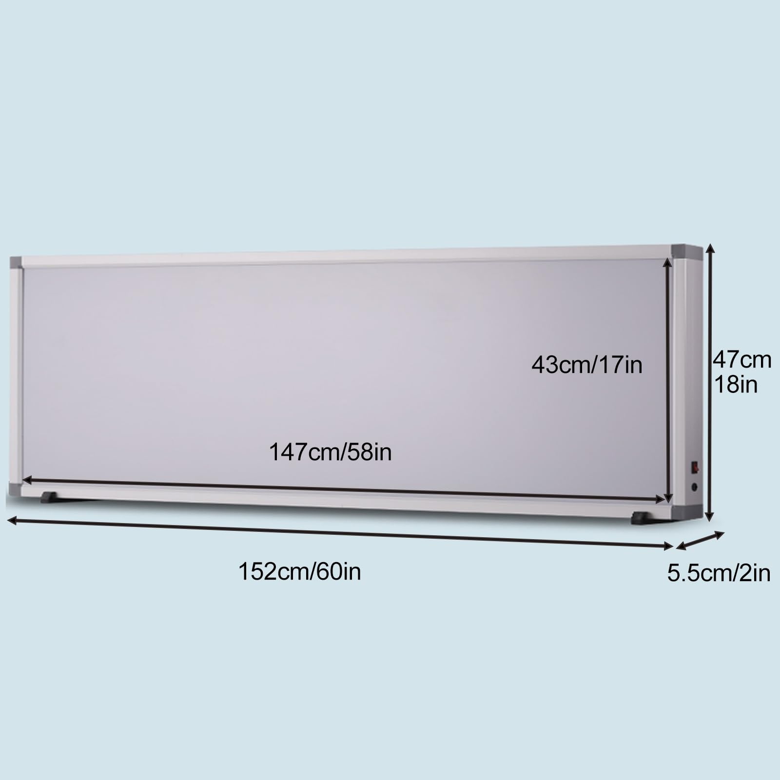 Röntgenfolien-Beleuchtungsbox, keine Schatten, Acrylplatte, Aluminiumrahmen für medizinische zahnärztliche Verwendung
