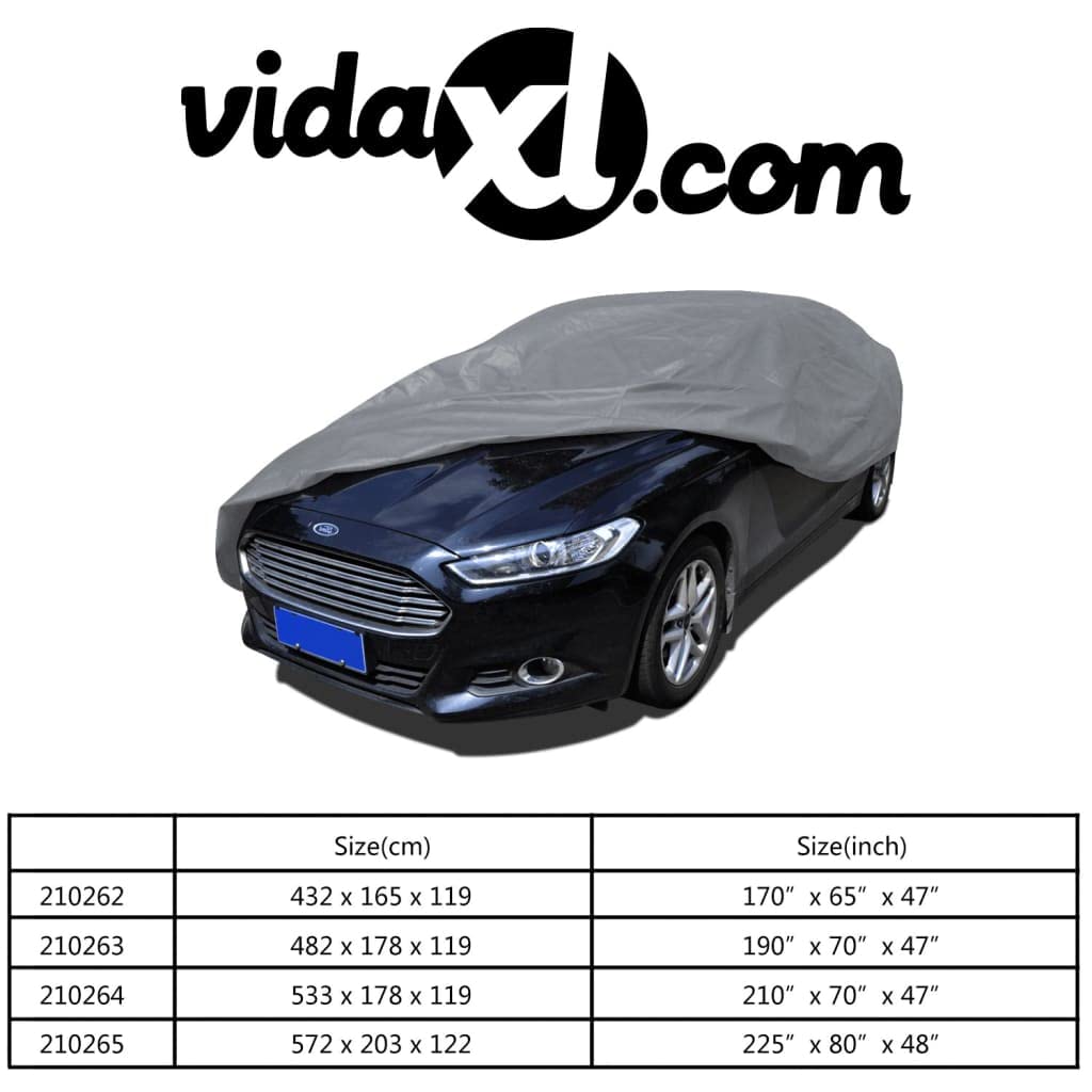 vidaXL Copertura per Auto in Tessuto Non Tessuto M