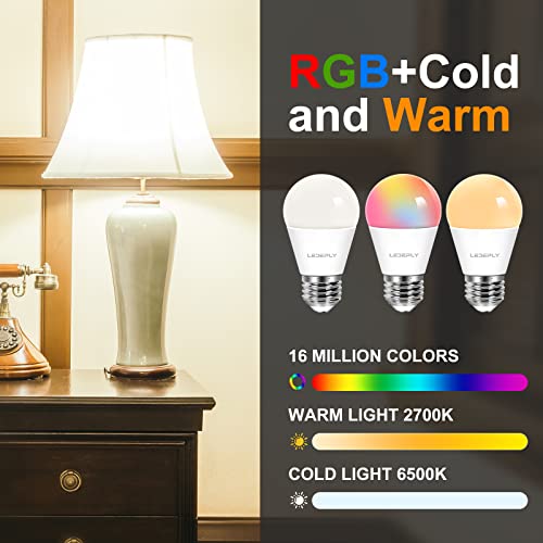 Ledeply Zigbee A15 Smart Bulbs, Compatible With Hue*, Alexa, Google & Conbee (Hub Required),E26, 5W=40W, Color Changing, Dimmable Wifi Light Bulbs thumb #2