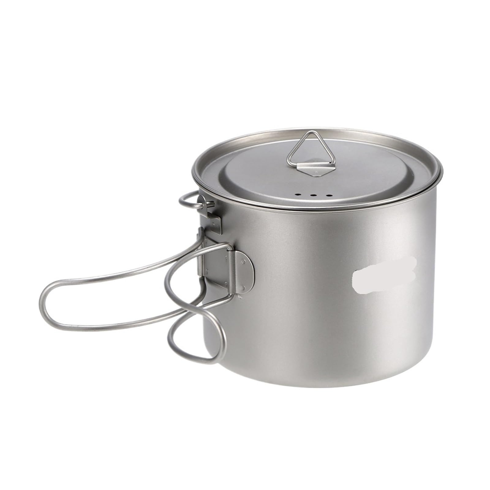 Generico Compatibile con Vaso da 900 ml/1600 ml Ultraleggero Portatile Appendere Coperchio e Manico Pieghevole Campeggio Esterno Escursionismo Zaino in Spalla