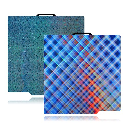 Image of Build Plate for Bambu Lab P1S A1 P2S X1 X1E P1P 3D Printer, Spring Steel Flexible Plate for Bambu 3D Printers, 257x257mm, Smooth Skynet +Smooth Star