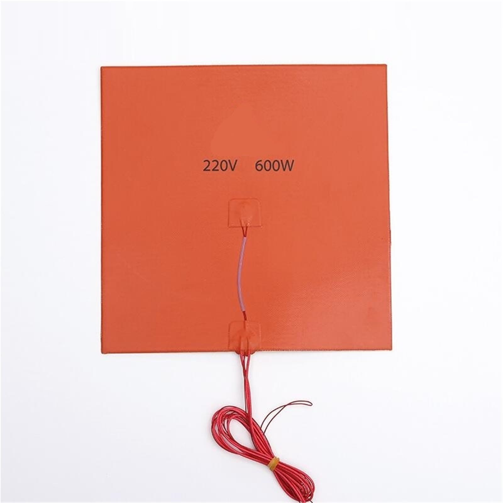 Silikonowa elektryczna podkładka grzewcza, elastyczna gumowa płyta grzewcza, mata do pieczenia z naklejką, czujnik temperatury termistor NTC 100K (250x250mm, 220V)