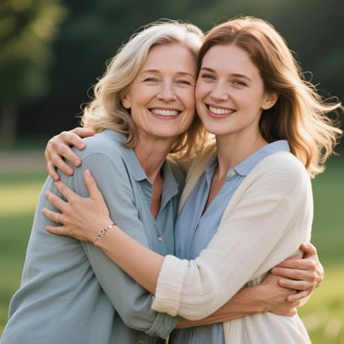 To My Daughter-Infinity Forever Love Heart Bracelet, Always My Daughter Forever My Friend Stainless Steel Engraved Bangle Bracelets From Mom Cubic Zirconia Adjustable Inspirational Gift Jewelry4