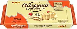 Cobertura Chocomais Confeiteiro Barra 1,01kg (1,01kg, Chocolate branco)