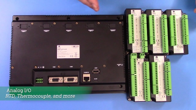 Image of HMI + PLC Combo, 10.1 inch Touchscreen Display, Add up to 5 I /O Modules (Sold Separately), HMC4101A-M, C1D2, Maple Systems, Free All-in-One Configuration and Programming Software
