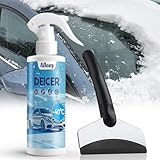 Allony Spray Vetri, Spray Antighiaccio Auto, Sbrinatore Parabrezza Auto, Efficace Fino a -40 °C, Scioglie Velocemente Il Ghiaccio dalla Carrozzeria dell