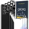 QHOHQ 3 stuks pantserbeschermglas voor Samsung Galaxy A53 5G met 3 stuks camerapantserfolie, 9H-hardheid, ultra-HD-displaybeschermfolie, anti-kras, anti-bubbelvrij, eenvoudig te installeren