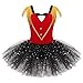 Freebily Disfraz Niña Halloween de Circo Maestro de Ceremonias Niñas Infántil Tutú Vestido Lentejuelas Bowtie Patrón Dulce Corazón Maillot Ballet Dancewear Rojo 3 Años
