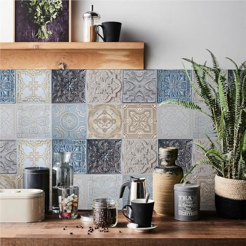 Autocollants muraux pour carreaux masquant la faïence abîmée sans travaux