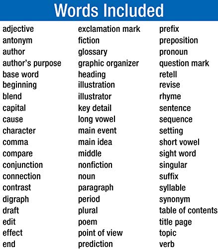 Carson Dellosa Grade 1 Language Arts Word Wall, 60 Color-Coded Vocabulary Flash Cards With Definitions, Phonics and Sight Words Flashcards for Kids Ages 6-7 - Image 2