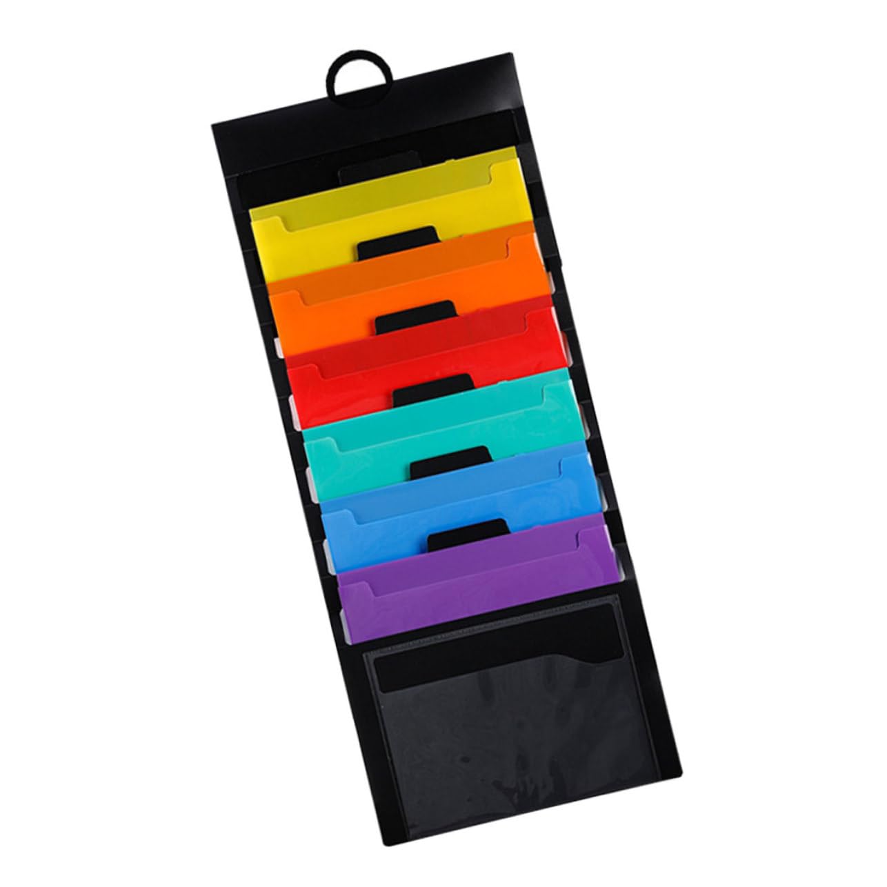 Ayuwqzx One Color Wall Display Unit, Portable Wall-Hang Accordion File Folder, 6-Layer Home Office, Cards Voucher A4