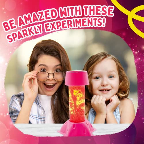 Playz Lava Lamp & Glitter Tube Arts and Craft Science Activity Set - 34+ Tools to Make a Lava Lamp, Glitter Tube, Bubbling Glitter & More for Girls, Boys, Teenagers, & Kids Age 8+