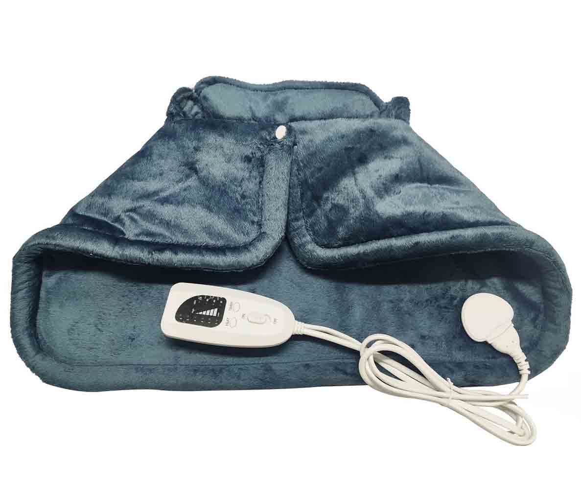 BEONE Heating Pads for Neck and Shoulders, Wearable Heated Neck Shoulder Wrap with 6 Heat Settings 4 Auto-Off, 58x42cm Electric Heat pad for Pain Relief (Dark Gray)