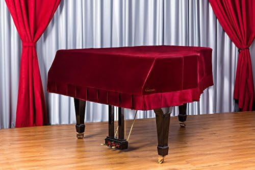 ClairevoireGrandeur: Premium Velvet Grand Piano Cover [C3] | Handcrafted | Luxury-grade Velvet | Anti-dust/blemish/scratch | For Yamaha, Steinway, Kawai and many others (6 feet 1 inches, 187cm)
