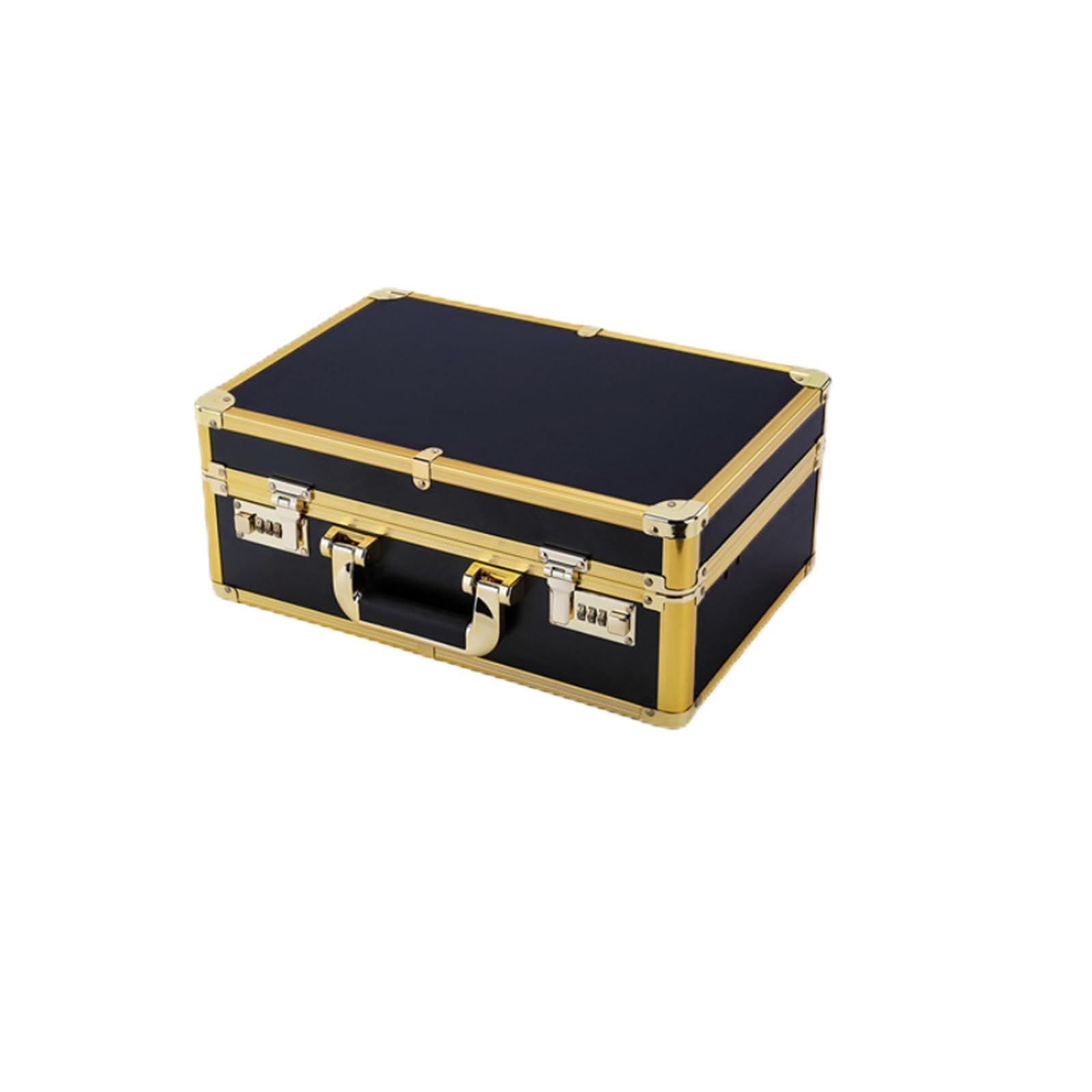 Brrnoo Valigetta Trucco, Grande Capacità, Lucchetto a Combinazione, 39,3 | Organizer per Strumenti Parrucchiere, Guscio in Alluminio, Rivestimento in PVC, Uso in Salone e Viaggio, Portaoggetti per