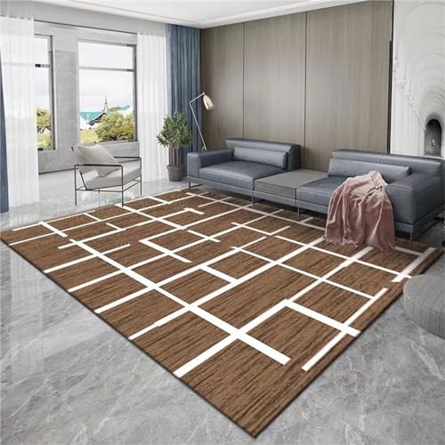 Tapis de Noël marron et doux pour réchauffer l'ambiance de votre salon cet hiver