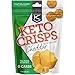 KetoLogic Keto Crisps, Cheddar Flavored, HighFat Cheese Crisps, 0 Carbs, 100 Premium Artisan Cheese (1 Bag)