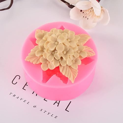 Molde de silicona de flores 3D molde de mousse de flores lirio de rosas lilas molde de vela de aromaterapia moldes para hornear chocolate hecho a