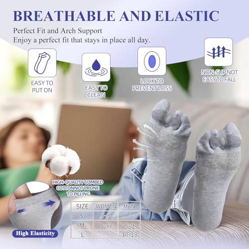 Image of Bunion Socks For Women & Men,Bunion Relief Socks,Big Toe Separator Socks,Toe Straightener Alignment, Hallux Valgus