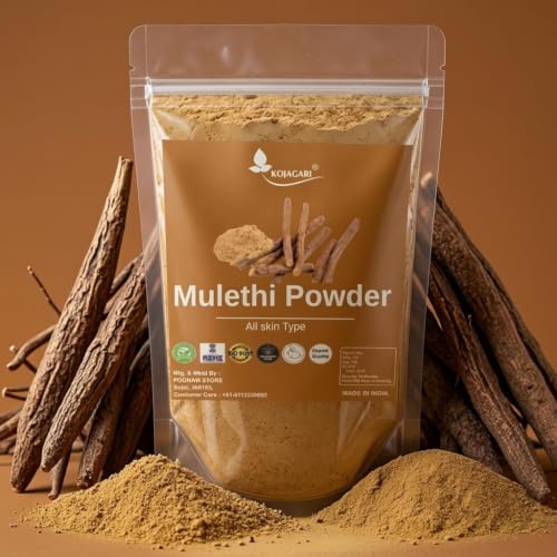 Image of Herbal Mulethi + Sandalwood + Beetroot + Rice Powder Mask (pack of 4) by Kojagari | D Tan, Pigmentation, Darkspots, Tan Removal Combo Face Pack | Brightening & Glow |