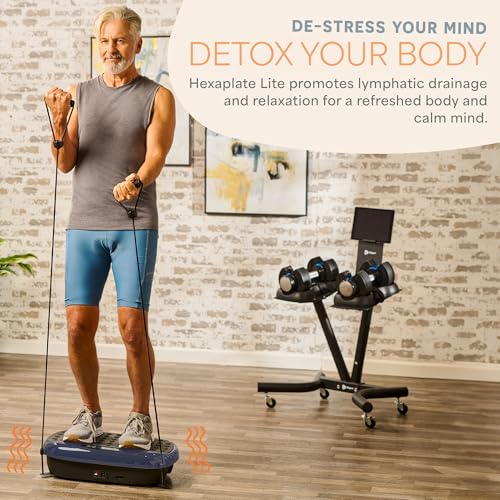 Lifepro HexaPlate Lite Vibration Plate Exercise Machine with Magnetic Acupoints - Full Body Vibration Platform for Beginners and Recovery - Lymphatic Drainage Massager for Muscle Toning and Fitness - Thumbnail 5