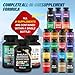 Xuore Shilajit,Sea Moss, Black Seed Oil,Mushroom & Herb Supplement with Lions Mane, Turkey Tail, Reishi, Cordyceps, Chaga, Ashwagandha, Ginger, Rhodiola Rosea & Panax Ginseng,All in One Supplement.